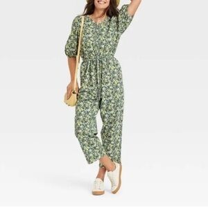 Universal Thread Olive Floral Romper